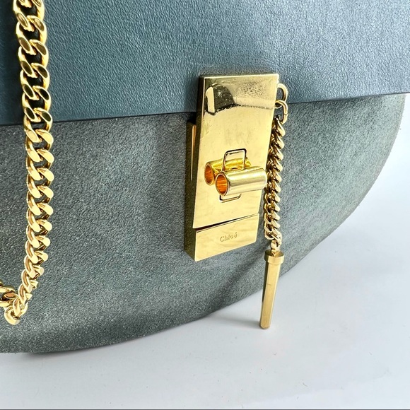 Sale!Chloé Suede & Calfskin Leather Drew - Picture 10 of 16